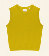 DAMIA CASHMERE VEST -- ANTIQUE MOSS