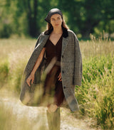 DOVER COAT -- LASCELLE HOUNDSTOOTH CHECK