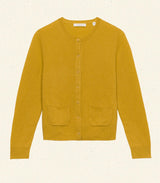 FREYA CASHMERE CARDIGAN -- CITRINE