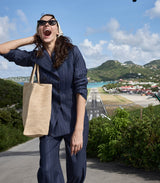 HARRISON JACKET -- NAVY GESSATO STRIPE