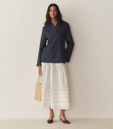 HARRISON JACKET -- NAVY GESSATO STRIPE