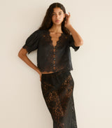 IDELLA TOP -- BLACK