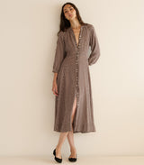 MADELAINE DRESS -- DELPHINE PLAID