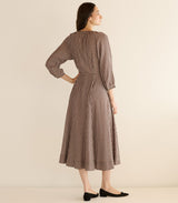 MADELAINE DRESS -- DELPHINE PLAID