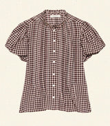MILLIE TOP -- DELPHINE PLAID