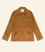 NOLAN SUEDE JACKET -- WILD CHICORY
