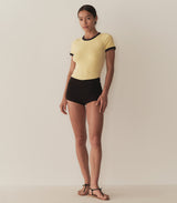 VIVI RINGER TEE -- WILD HONEYSUCKLE